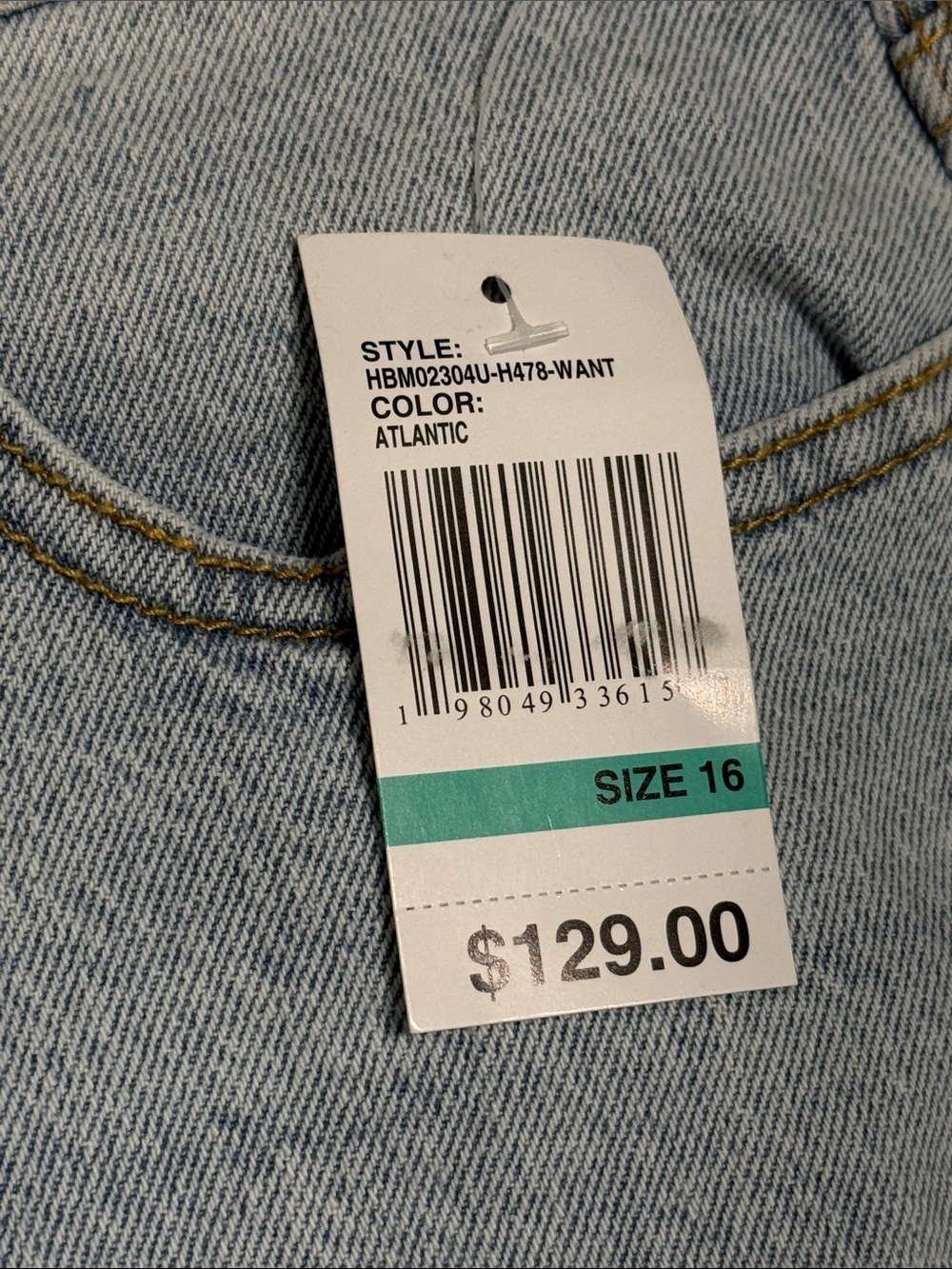 Habitual Hollis High Rise Wide Leg Jeans Sz 16 Light Wash Casual Classic NWT - Picture 7 of 7